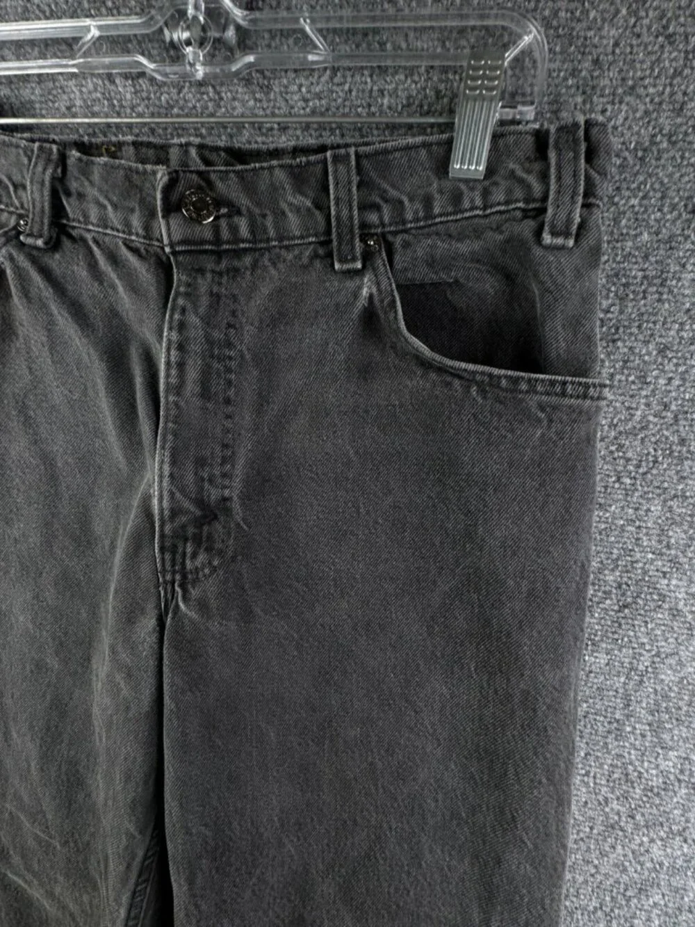 VTG Levi’s USA Made Charcoal Wash Denim Jeans Black Tab 40550-4159 ACTL 30x31